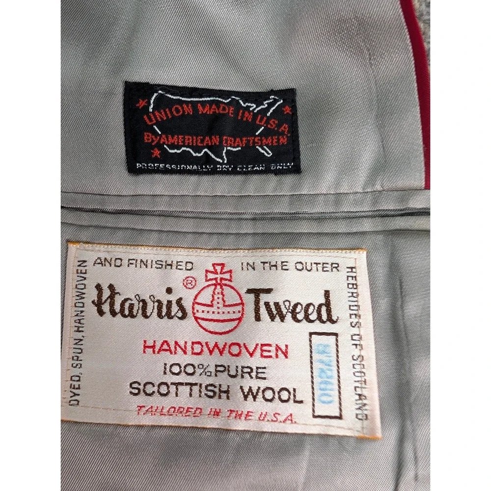 Harris Tweed Men's 100% Scottish Wool Sport Coat Blazer Jacket Handwoven‎ Read